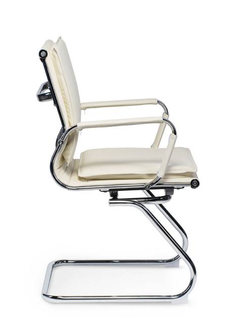 Кресло офисное / Харман CF только Москва / УЦЕНКА  ivory / слоновая кость экокожа