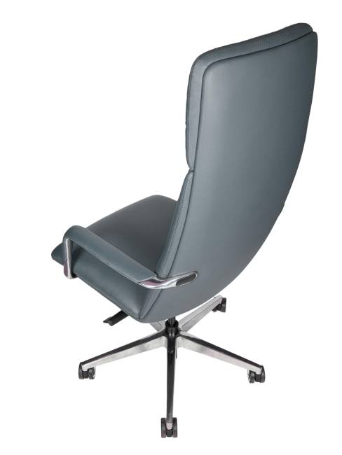 Кресло офисное / Нэо / Neo / серая кожа / алюминиевая база Кресло офисное / Нэо / Neo / серая кожа / алюминиевая база