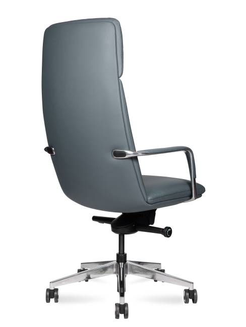Кресло офисное / Нэо / Neo / серая кожа / алюминиевая база Кресло офисное / Нэо / Neo / серая кожа / алюминиевая база