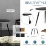 Стол журнальный BeautyStyle 22 черный элит/металл/эбеновое дерево