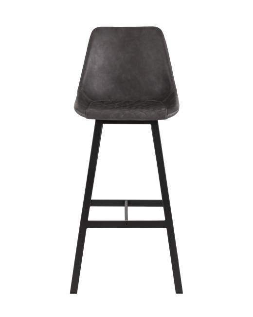 Стул барный TEXAS экокожа серый