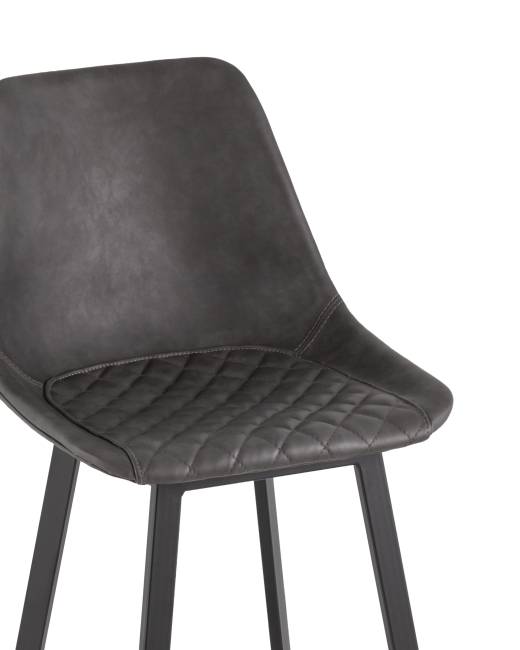 Стул барный TEXAS экокожа серый