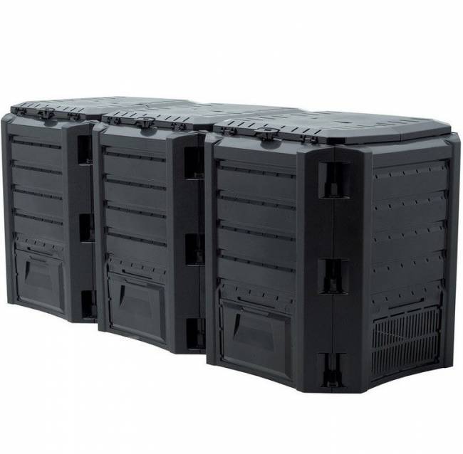 Компостер садовый 1200 л MODULE IKSM1200C черный Компостер садовый 1200 л MODULE IKSM1200C черный