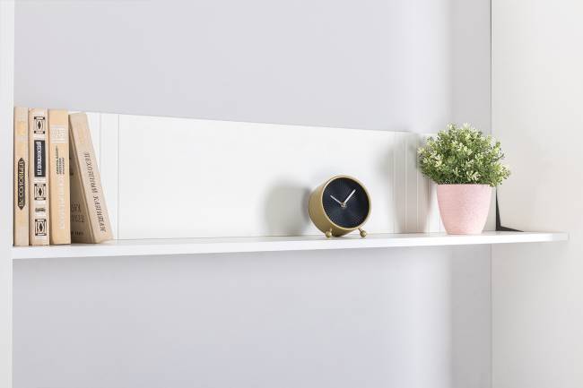 Полка Валенсия 16.481 цвет белый шагрень