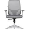 Кресло офисное / Бэст LB грэй / Best LB grey / серый пластик / серая сетка / серая ткань
