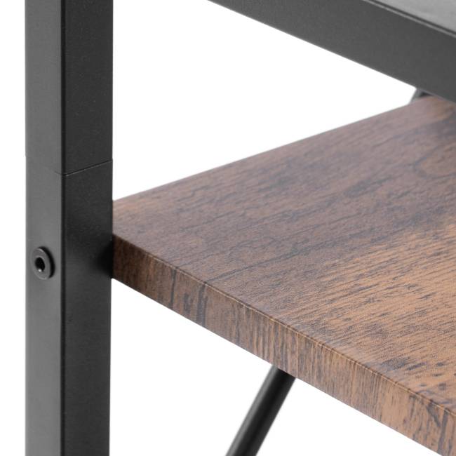 Стеллаж Ws-03/Вс-03 60x30x166 см, burnt/обгоревшее дерево burnt