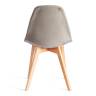 Стул Cindy Soft/Синди Софт (мод. C1021F1-1)/2 шт. в упаковке велюр/дерево бук, 55х48х83см, светло-серый/натуральный (Комплект из 2 шт.) светло-серый велюр/дерево бук