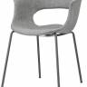 Кресло с обивкой Miss B Pop coated steel frame антрацит, серый 580х580х770 мм