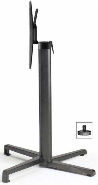 Подстолье металлическое складное Domino антрацит 490х540х730 мм