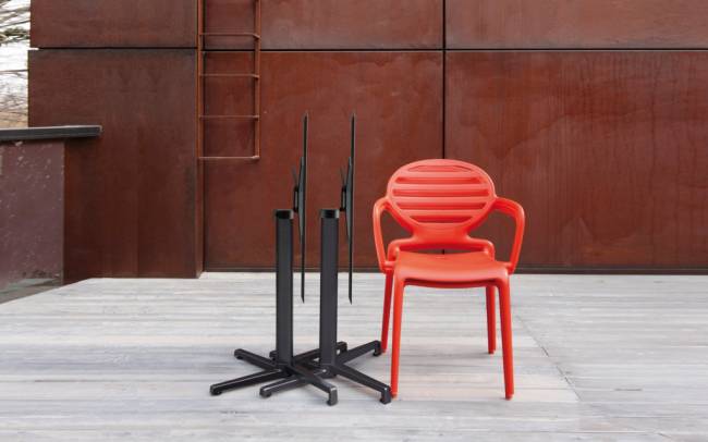 Подстолье металлическое складное Domino антрацит 490х540х730 мм