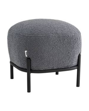 Пуф Стоун букле Fluffy темно-серый