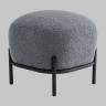 Пуф Стоун букле Fluffy темно-серый