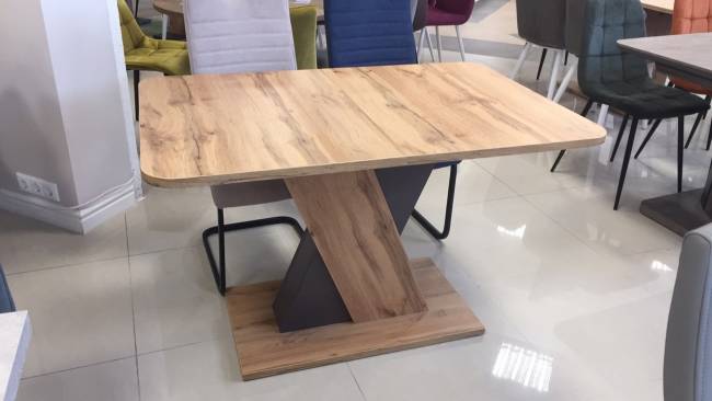 Стол Riga 120-160*80 Дуб вотан/ Вольфрам