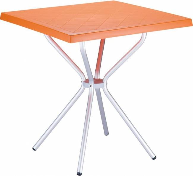 Стол пластиковый Sortie оранжевый 700х700х720 мм Стол пластиковый Sortie оранжевый 700х700х720 мм