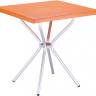 Стол пластиковый Sortie оранжевый 700х700х720 мм Стол пластиковый Sortie оранжевый 700х700х720 мм