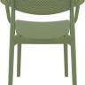 Кресло пластиковое Loft оливковый 540х530х820 мм