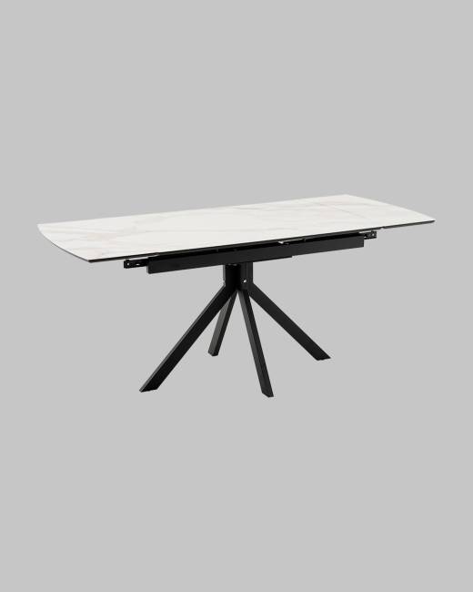 Стол Галац 120*80 см столешница стекло белое