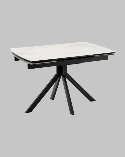 Стол Галац 120*80 см столешница стекло белое