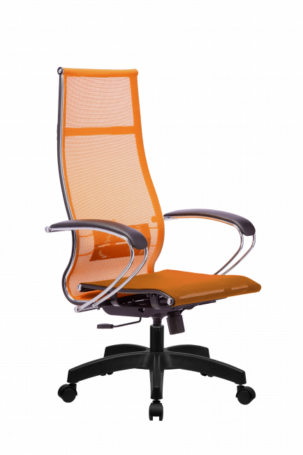 Кресло МЕТТА-7(MPRU)/подл.131/осн.001, оранжевый/оранжевый