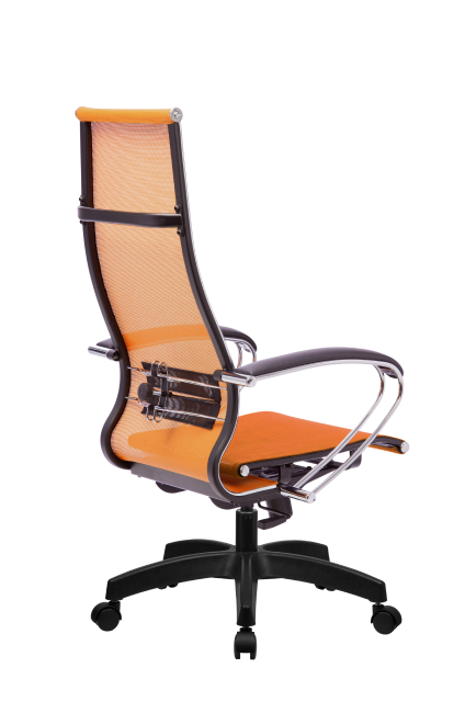 Кресло МЕТТА-7(MPRU)/подл.131/осн.001, оранжевый/оранжевый