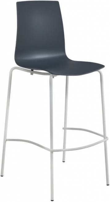 Стул пластиковый барный X-Treme BSL Pro белый, антрацит 520х520х1100 мм