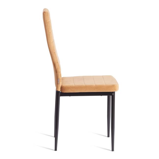 Стул Easy (mod. JSC02-1) / 1 шт. в упаковке металл, флок, 41 х 52 х 96 см, brown (золотисто - коричневый) HLR12 / черный коричневый металл, флок