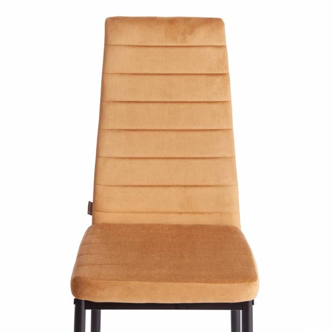 Стул Easy (mod. JSC02-1) / 1 шт. в упаковке металл, флок, 41 х 52 х 96 см, brown (золотисто - коричневый) HLR12 / черный коричневый металл, флок