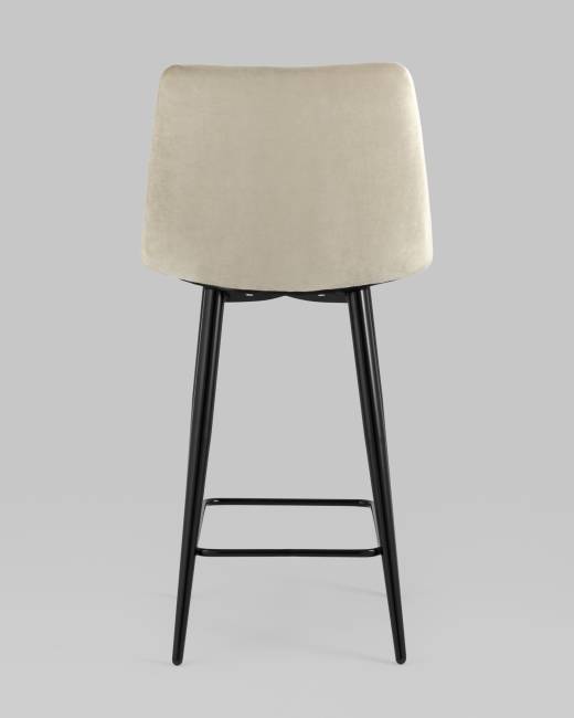 Стул полубарный Джанго велюр бежевый 2 шт.