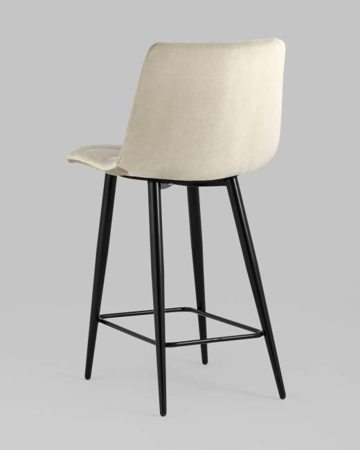 Стул полубарный Джанго велюр бежевый 2 шт.