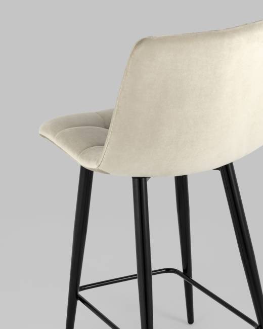 Стул полубарный Джанго велюр бежевый 2 шт.