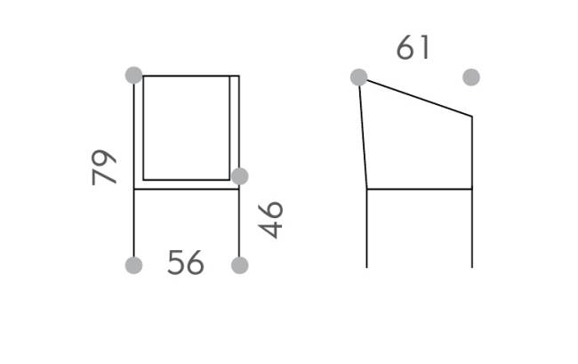 Кресло плетеное с подушкой Beverly антрацит, темно-серый, угольный 560х610х790 мм