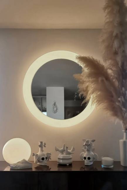 Зеркало с подсветкой Giotto Mirror 110 Lighting LED белый 1100х80х1100 мм