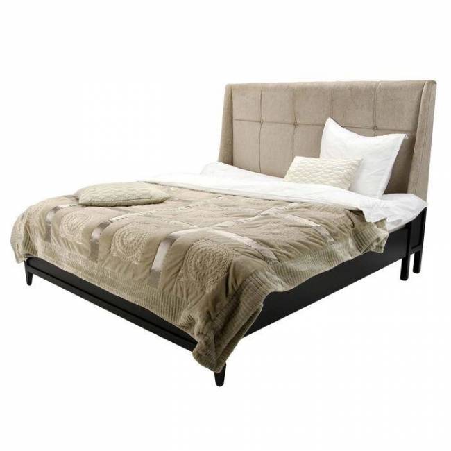 Кровать Пуаре, MK-6201-DC, двуспальная, 180х200 см, Темный кофе