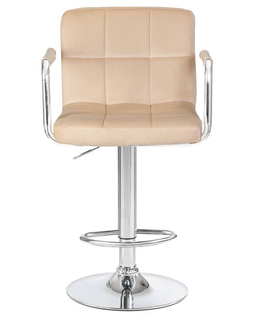 Стул барный DOBRIN KRUGER ARM, бежевый велюр (MJ9-10)