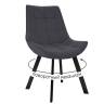 Стул DikLine 263 поворотный, B28 ANTRACITE, ножки черные
