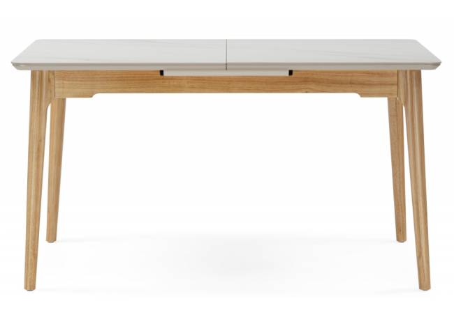 Halmar 140(180)x80 белый спеченный камень / светлое дерево