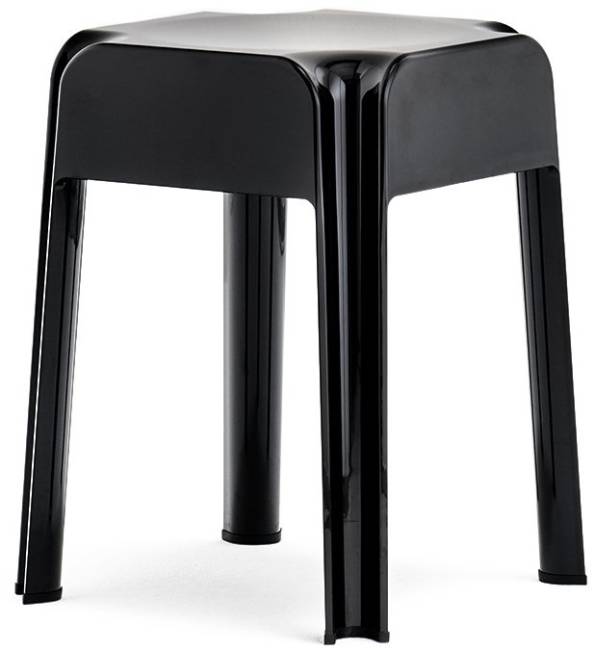 Табурет пластиковый Rubik черный 370х370х450 мм