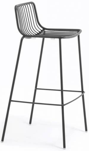Стул металлический барный Nolita серый 505х485х960 мм