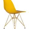 Набор 4 шт Стул обеденный DOBRIN DSR, ножки золотые, цвет горчичный (Y-03)