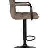 Набор 2 шт Стул барный DOBRIN KRUGER ARM BLACK, какао вельвет (LAR-E2041-05)