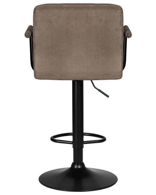 Набор 2 шт Стул барный DOBRIN KRUGER ARM BLACK, какао вельвет (LAR-E2041-05)