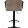 Набор 2 шт Стул барный DOBRIN KRUGER ARM BLACK, какао вельвет (LAR-E2041-05)