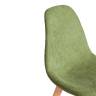 Стул Cindy Soft/Синди Софт (мод. C1021F1-1)/2 шт. в упаковке фактурный велюр/дерево бук, 55х48х83см, зеленый/натуральный (Комплект из 2 шт.) зеленый фактурный велюр/дерево бук
