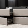 ТВ-тумба и шкаф-пенал с ящиком Сидней цвет антрацит/МДФ веллюто капучино