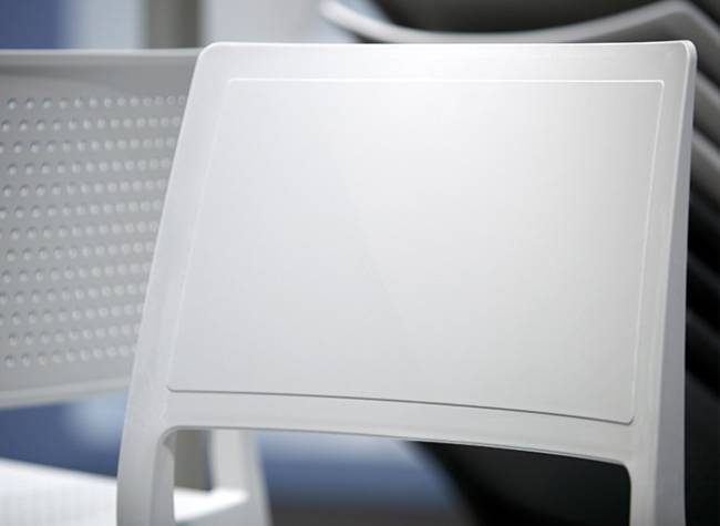 Стул пластиковый Kate светло-серый 500х500х840 мм