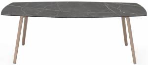 Стол ламинированный Squid тортора, черный мрамор Сахара 2090х1080х730 мм