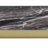 Столешница квадратная Laminate черный мрамор, латунный 890х890х30 мм Столешница квадратная Laminate черный мрамор, латунный 890х890х30 мм