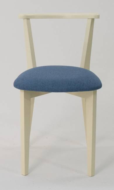 Стул Франк слоновая кость синий