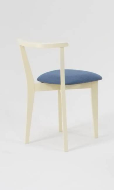 Стул Франк слоновая кость синий