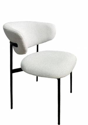 Дизайнерский стул Palermo букле светло-серый